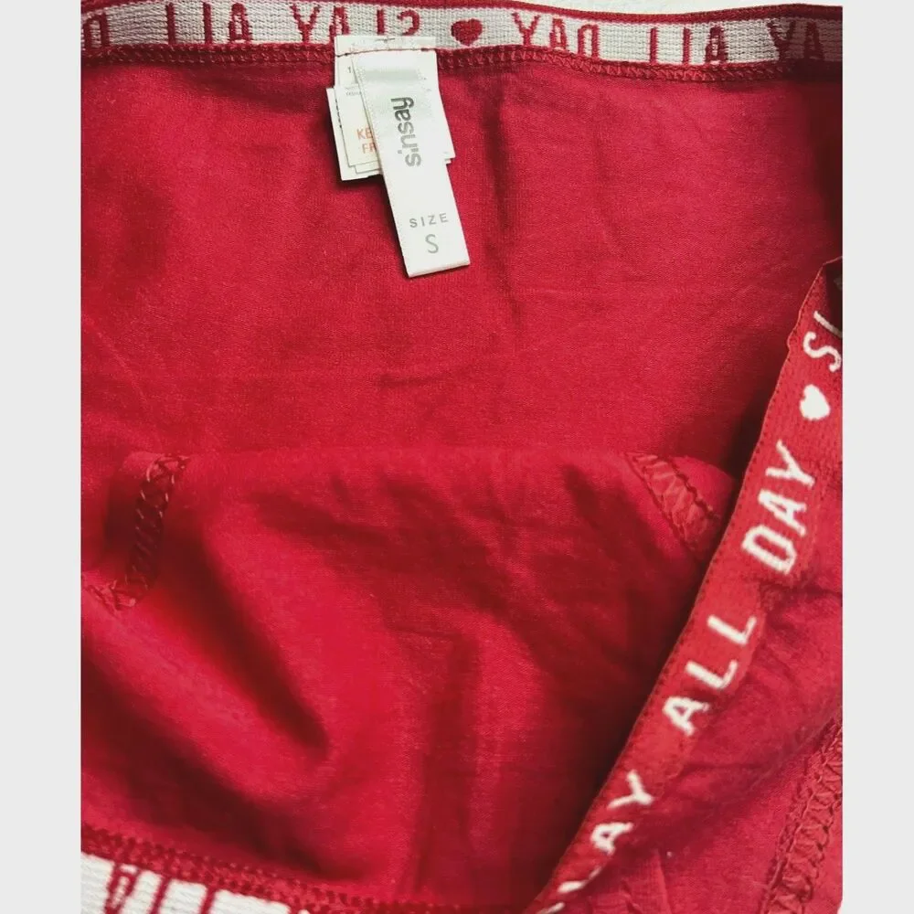 New Bikini Brief Red Slay All Day Small Panties Underwear NWOT